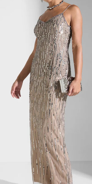 Robe soirée à paillettes