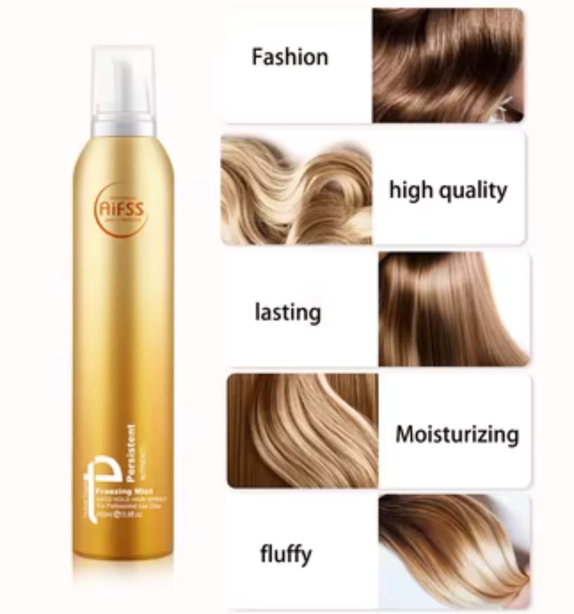 Mousse coiffante hydratante