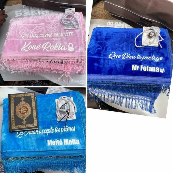 Tapis de prière personnalisé