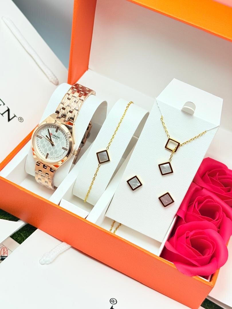 Ensemble Montre et Bijoux Curren