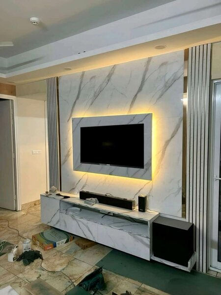 Tv unit installation