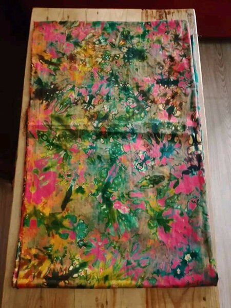 Étoffe colorée artistique