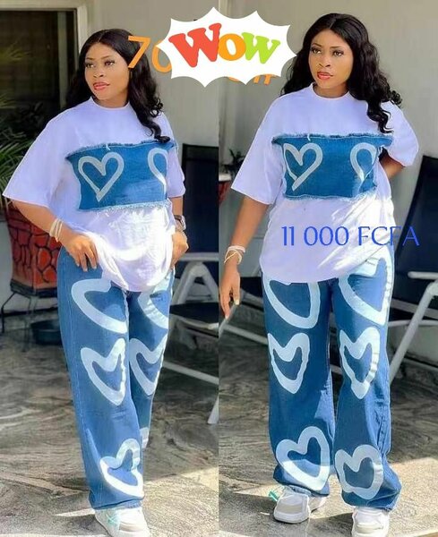 Chic ensemble pantalon et haut