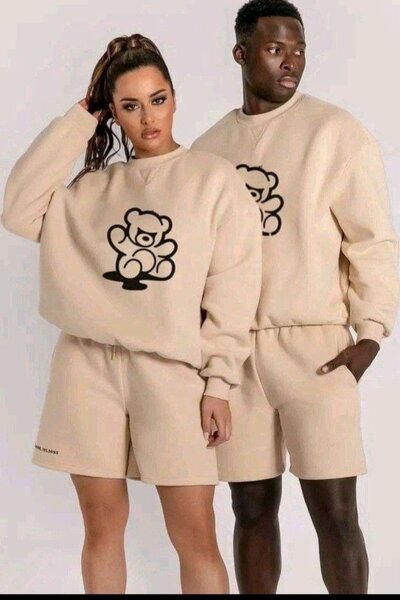 Ensemble sweat ours ours motif nounou pour couple