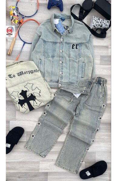 Veste en denim tendance unisexe