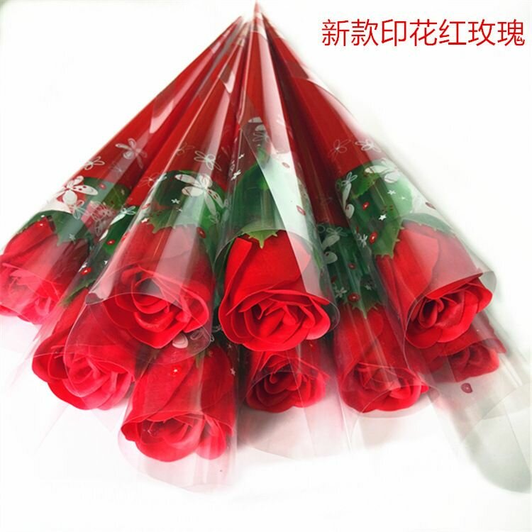 Roses artificielles rouges en soie