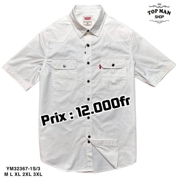 Chemise à manches courtes homme