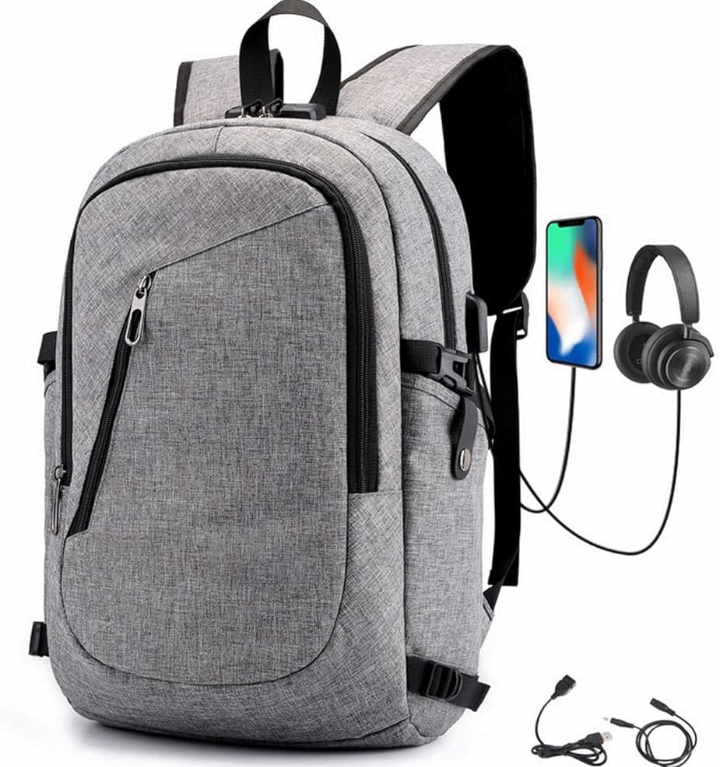 Travel backpack Password Lock Anti Theft Backpack