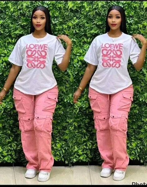 T-shirt et Pantalon Cargo Femme