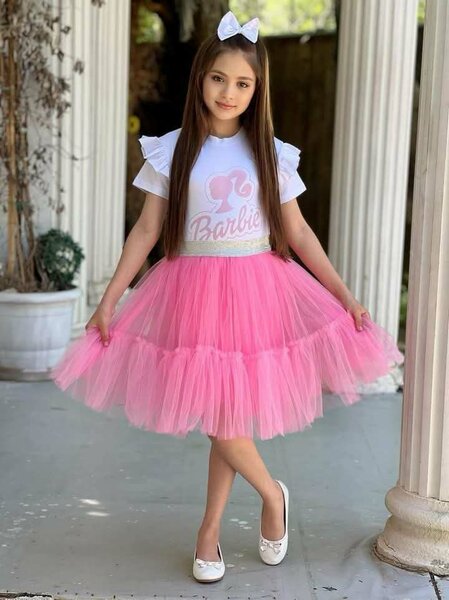 Barbie Tutu skirt and blouse