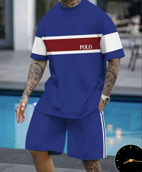 Ensemble homme POLO bleu sportswear