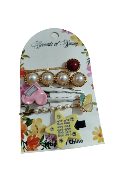 Fancy Hair Pins Card