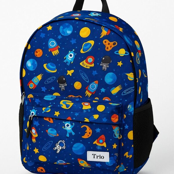 Sac à dos enfant espace bleu
