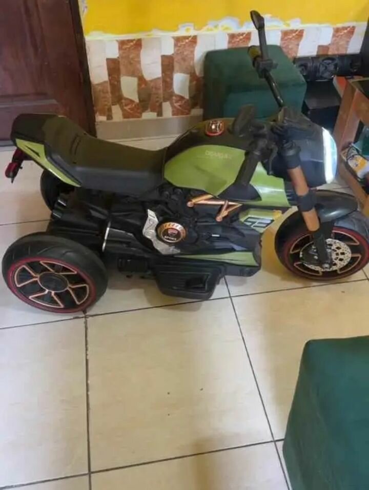 Moto électrique enfant - 6V - Vert