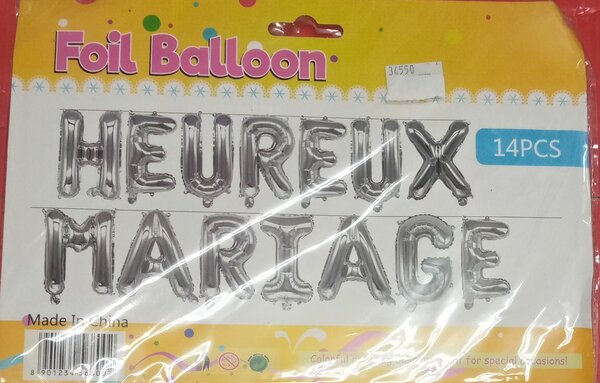 Ballon heureux mariage