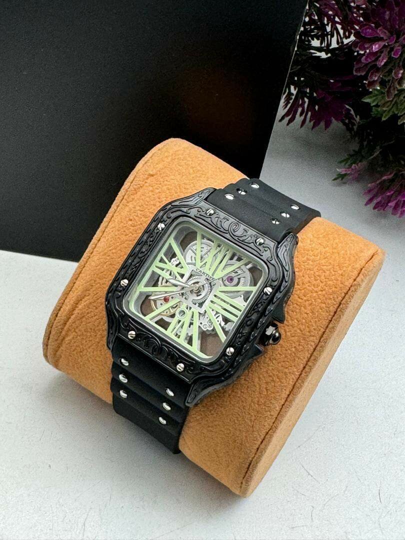 Cartier silicon strap watch