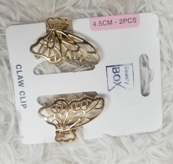 Clips à cheveux motif papillon
