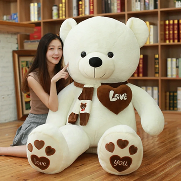 Grand ours en peluche "Love"