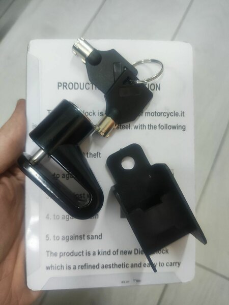 Вело-мото замок на тормозной диск