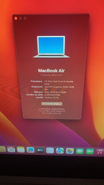 MacBook Air 2015 13 pouces