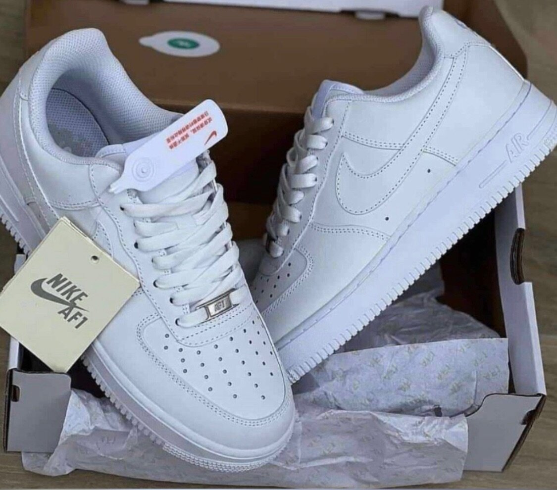 Baskets Nike AF1 Blanc Classique