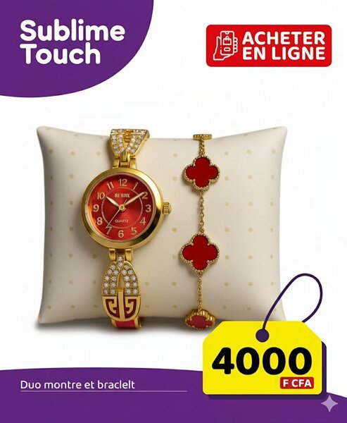 Montre et bracelet élégants