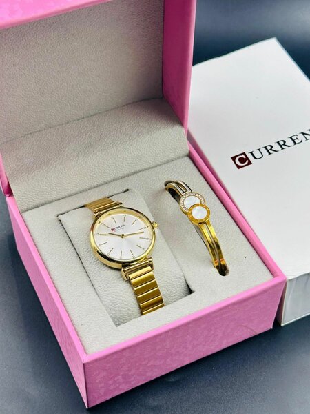 Montre Femme Curren en Or avec Bracelet