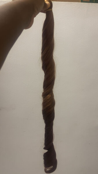 Cheveux synthétiques ombrés