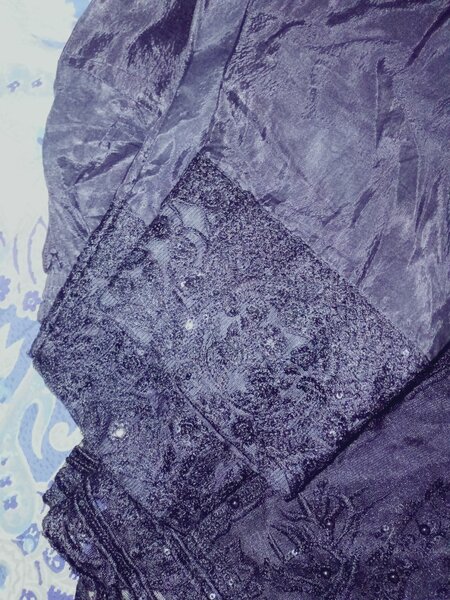 Black embroidered dress