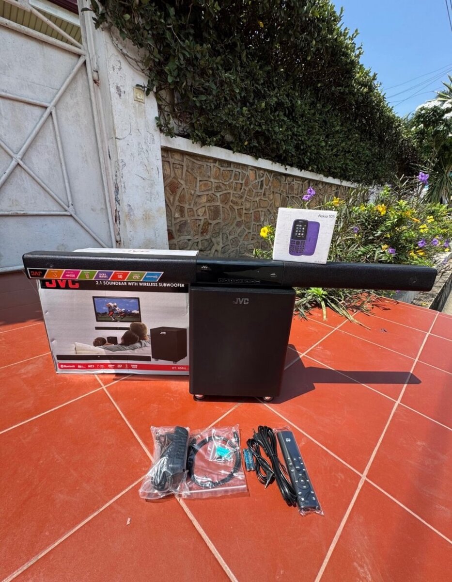 The Original JVC soundbar with a subwoofer