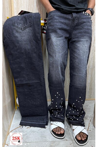 Jeans homme avec strass
