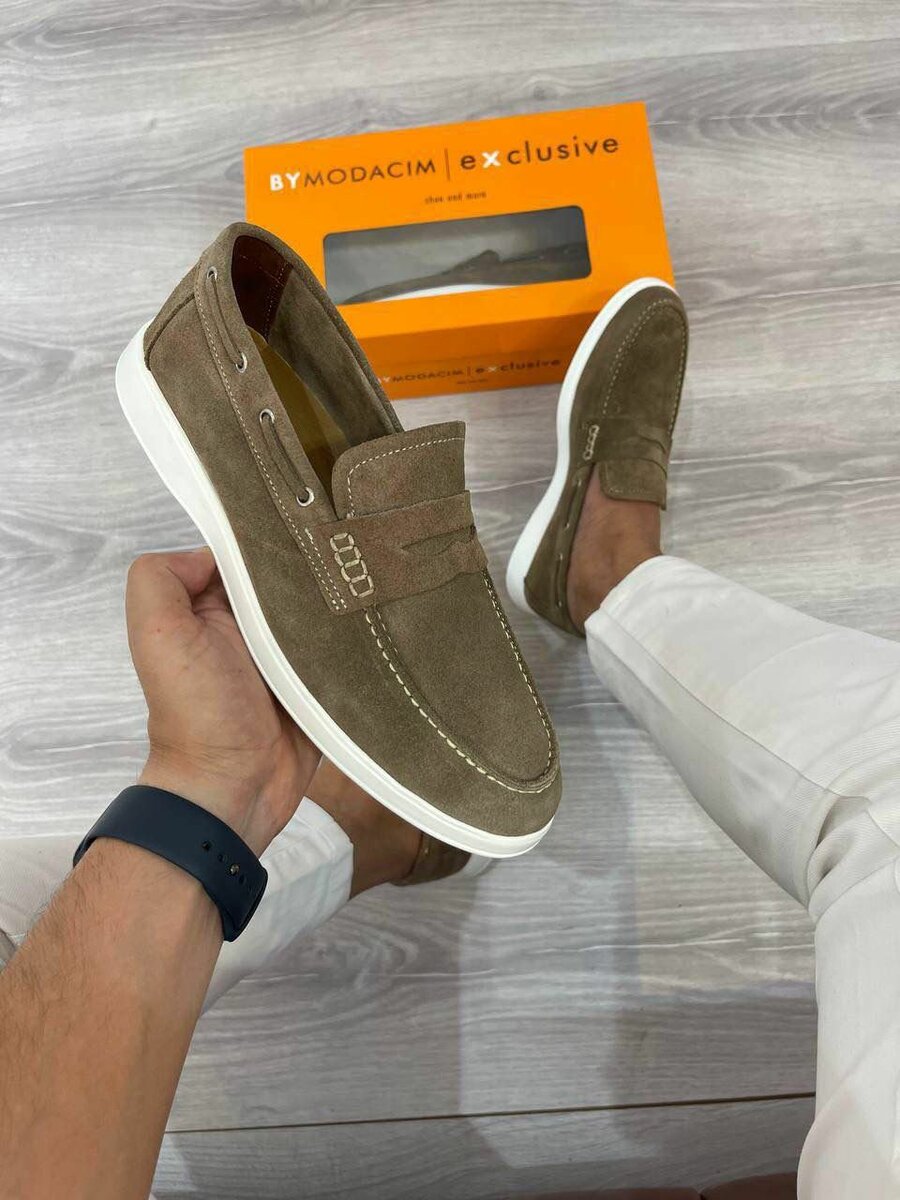 Mocassins en cuir pour hommes