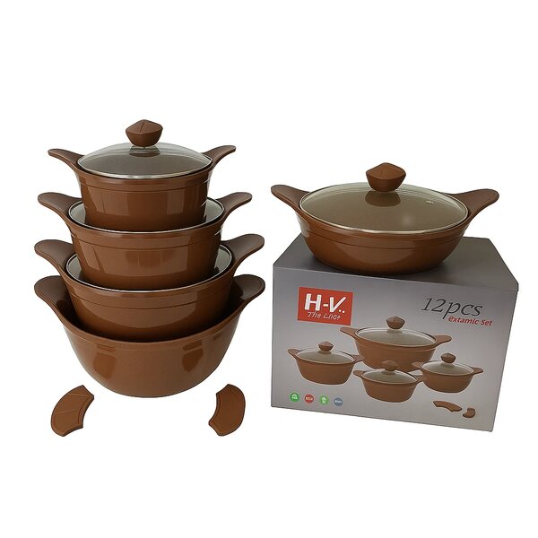 Casseroles en céramique 12 pièces