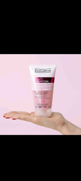 Evoluderme ANTI imperfections gel nettoyant exfoliant au pam
