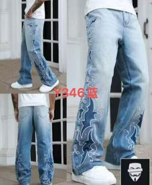 Jeans baggy homme bleus stylés