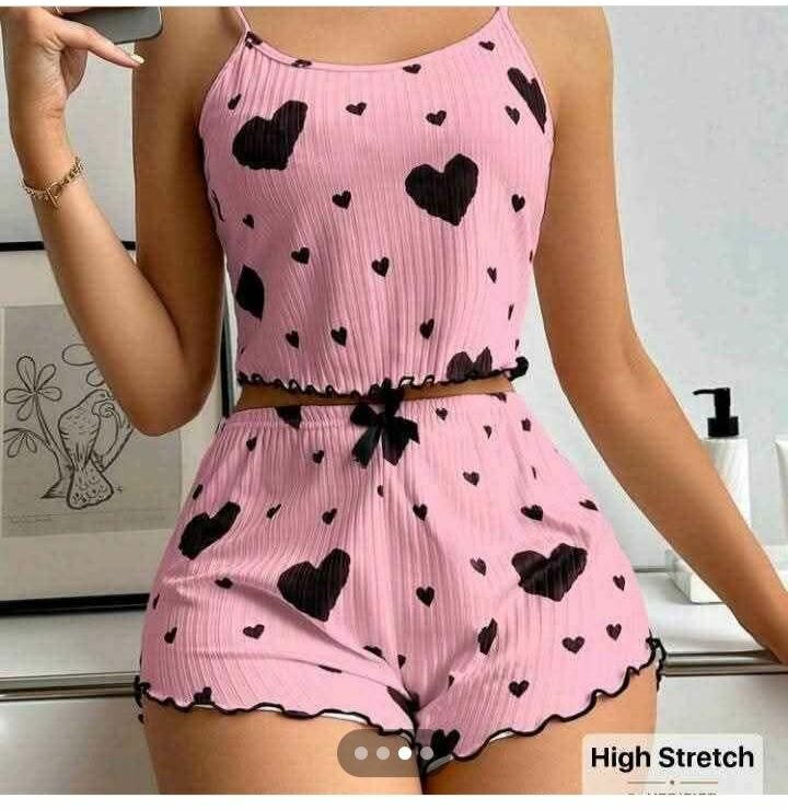 Pyjama Femme Imprimé Cœur