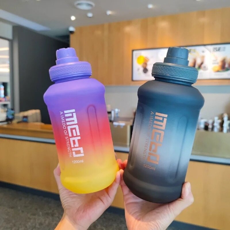 1.2 Litres Gradient Color Frosted Water Bottle
