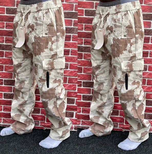 Pantalons cargo mode camouflage