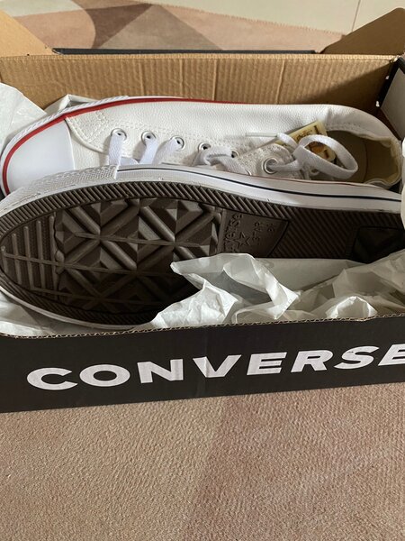 LEATHER h WHITE ALL STAR CONVERSE
