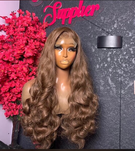 Perruque longue luxueuse blend