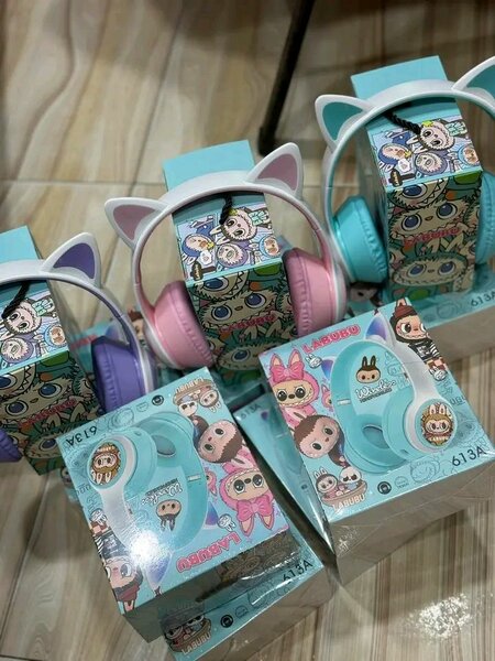 Casque enfant oreilles chat