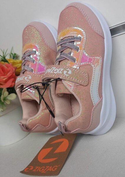 Baskets rose brillant fille