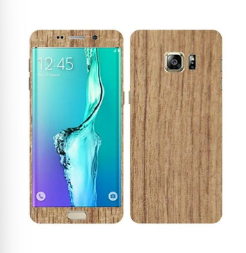 Samsung Galaxy S6 Edge Plus Mahogany Wooden Texture Mobile Skin