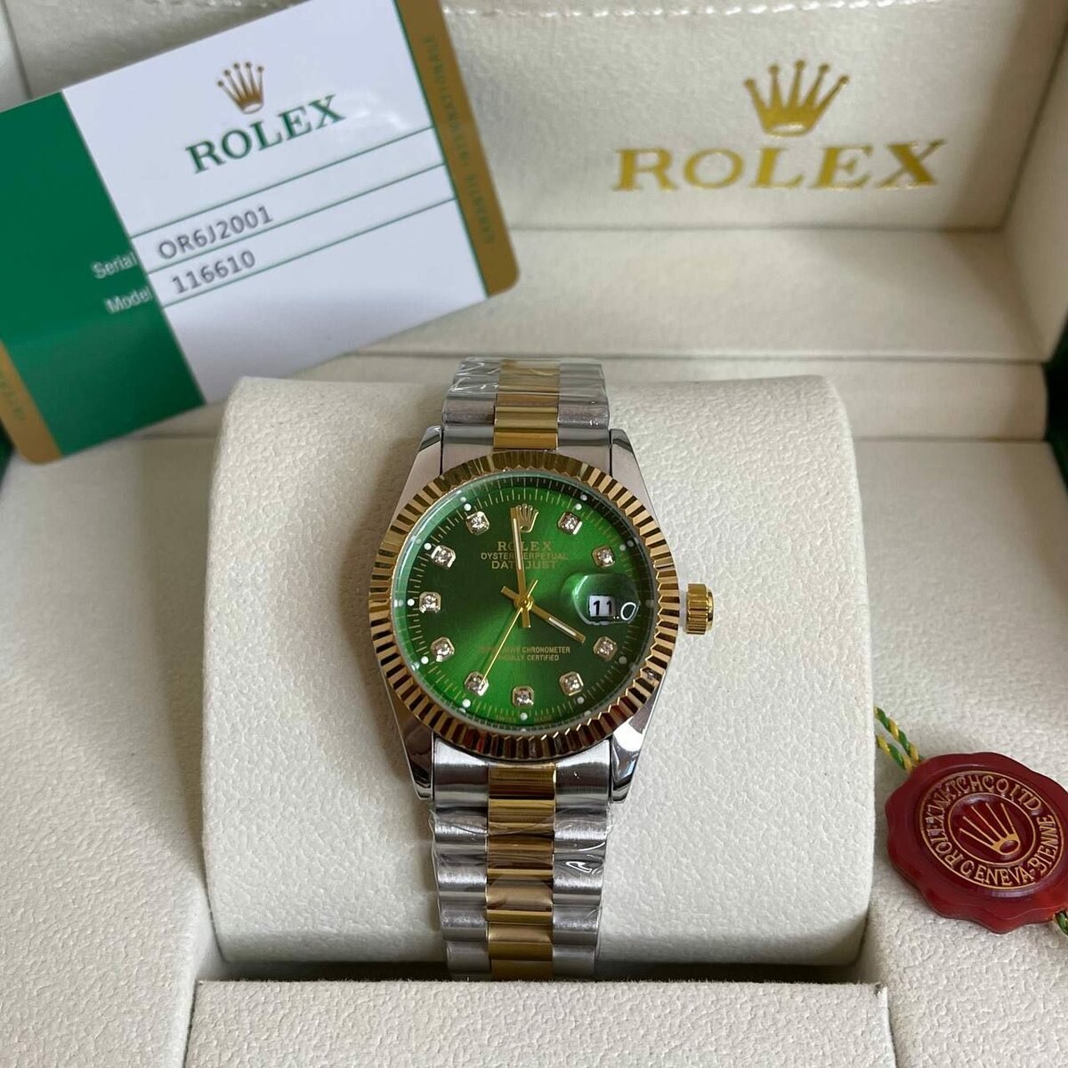 Stainless steel Rolex Green Dail in china master lock