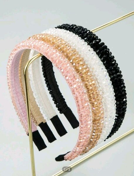 Serre-tête en perles cristal