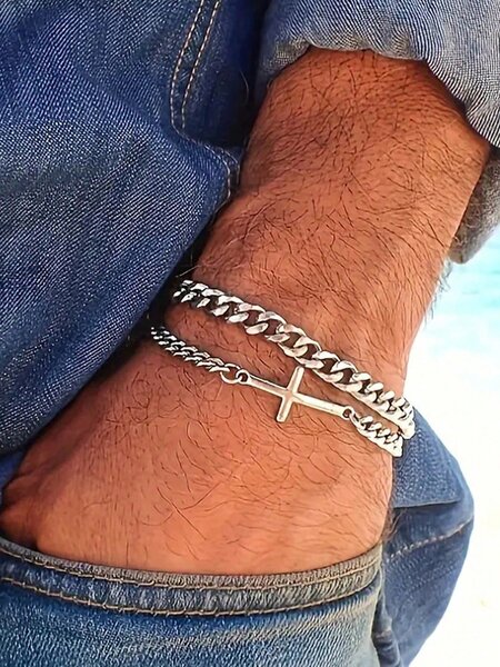 Bracelet en argent homme