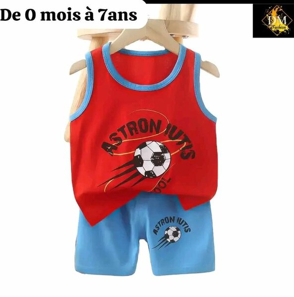 Ensemble enfant été coloré