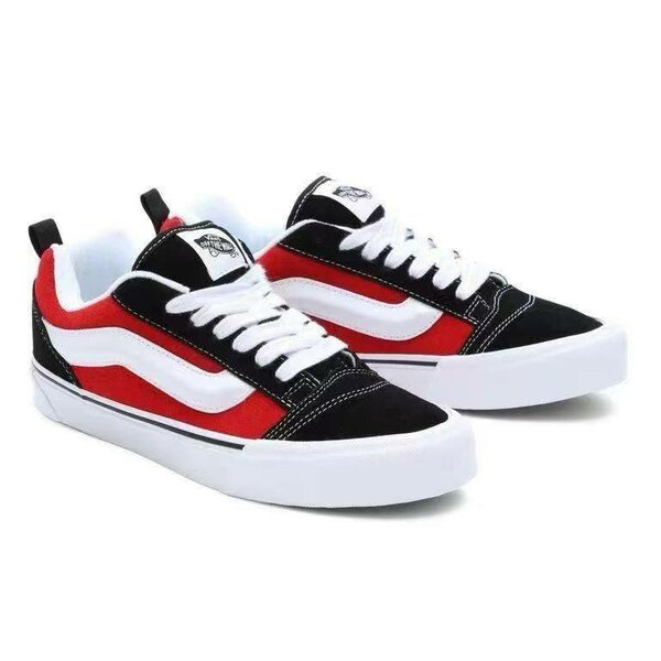 Chaussures Vans Old Skool noir rouge