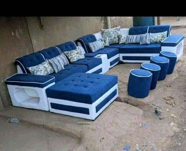 Canapé d'angle moderne en velours