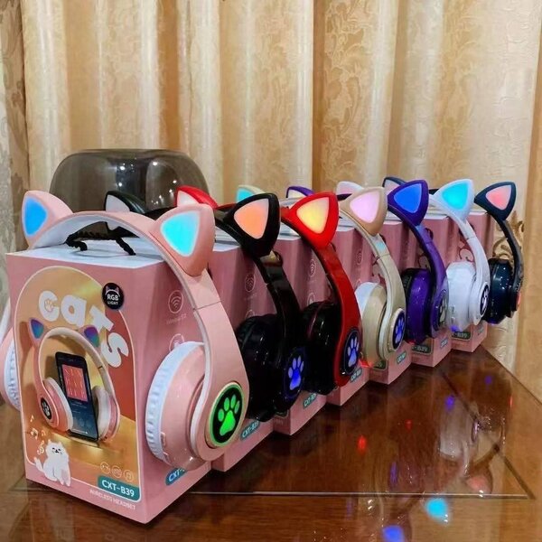 Casque audio oreilles de chat